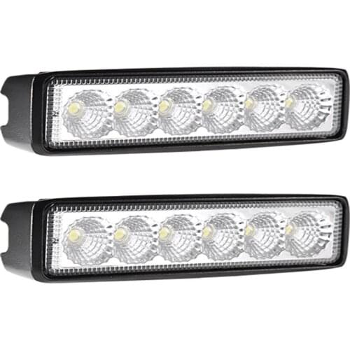6 inch Led Light Bar Offroad Flood Work Light 18W Led Working Lights Car Accessories for Truck ATV 4x4 SUV 12V 24V