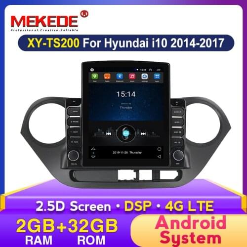 MEKEDE Android System For HYUNDAI i10 2014 2015 2016 2017 Multimedia Stereo Car DVD Player Navigation GPS Radio Head Unit Wifi