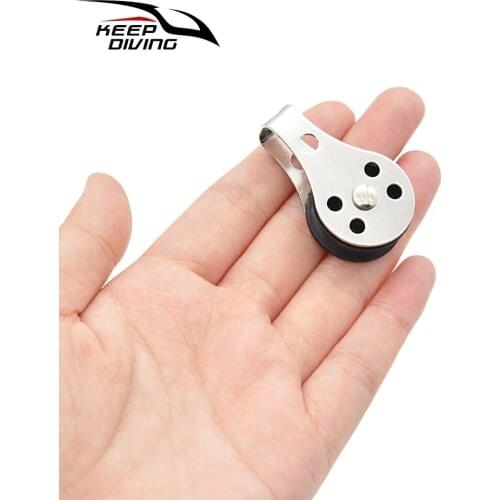 KEEP DIVING 316 Stainless Steel Kayak Boat Pulley Blocks Rope Marine Hardware for Kayak Canoe Boat Anchor Trolley Kit