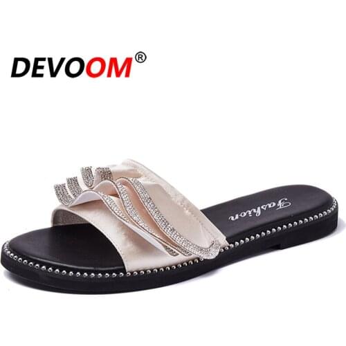 Bohemian Sandals Fashion Summer Dames Sandalen Zomer 2019 Comfort Fur Sliders House Slippers Beach Flip Flops Teenslippers Women