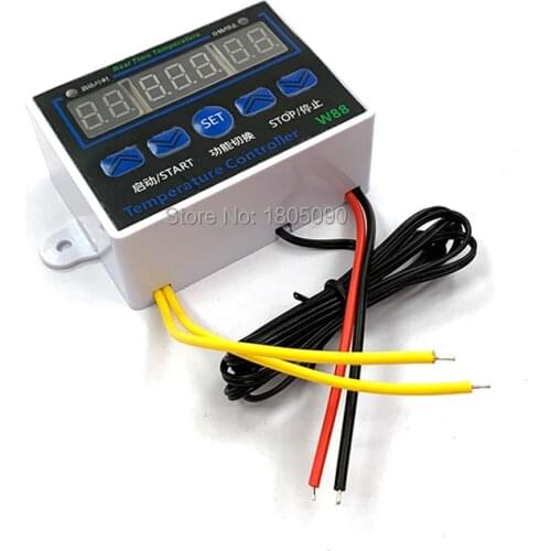 W1411 W88 110V 220V Digital Thermostat Temperature Controller Thermoregulator for incubator Relay 10A Heating Cooling Control