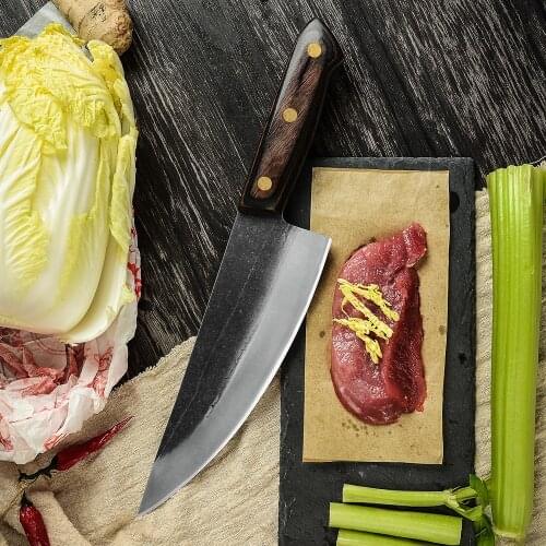 Damask High Carbon Steel 8 Inch Forged Chef Knife Pro Chefs Kitchen Slicer Full Tang Chopper Slicer Culter Ultra Sharp Knife