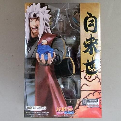 Anime Naruto SHF JIRAIYA Figure Model Toys Action Shippuuden JIRAIYA Cartoon Collectibles PVC Dolls Gift Toys For Children Gifts
