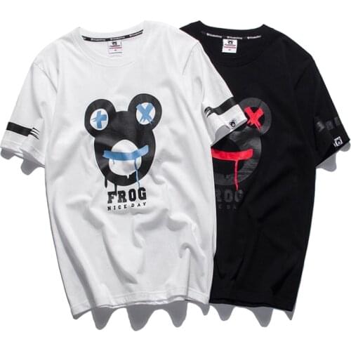 Men Women T-Shirts Tops Summer 2021 Fashion Cartoons Print O-Neck Cotton Couples Tees Casual Trend Kawaii Short Sleeve Clothes