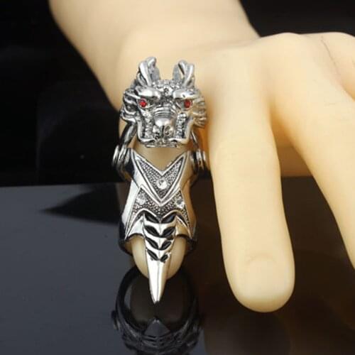 Dragon ring Vintage Men jewelry Cone joint Chinese Domineering Activities bicyclic finger stainless steel personalized rings