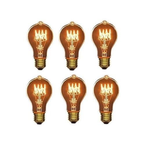 IWHD Lampada Bombilla Edison Light Bulb Vintage 40W 220V Retro Lamp Edison Incandescent St64 A19 G80 St58 T185