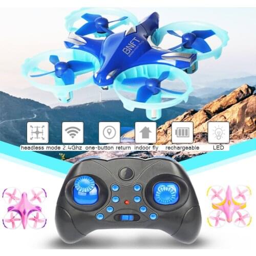 Mini RC Drone Quadcopters 3.7V 300mAh Batteries Headless Mode One Key Return Auto Hovering 3D Flip 2.4G LED 6-Axis Helicopter