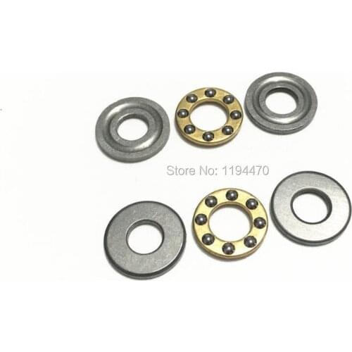 5pcs/Lot F5-12M 5x12x4 mm Axial Ball Bearing Thrust Bearing 5mm x 12mm x 4mm Miniature Plane Bearing 3-Parts