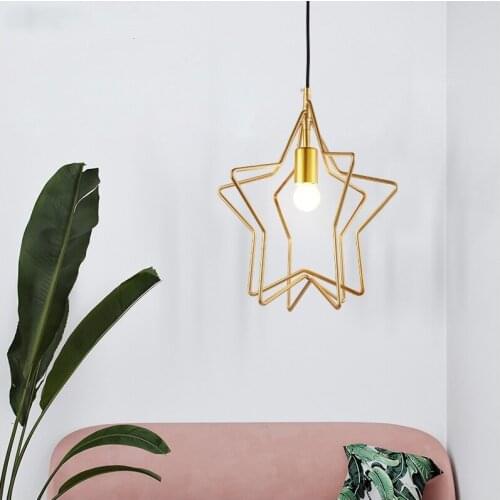 Star Pendant Lamp Dining room LED Light Nordic Light Modern Hanging Light for Bedroom Living room Pendant Lighting
