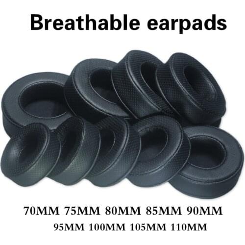 Luxury Breathable Earpads Protein Skin Stereoscopic Soft Foam Ear Pads Cushions for Audio-Technica for Sony for AKG 70mm 100mm