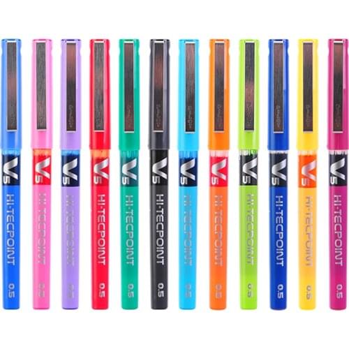 JIANWU japan PILOT BX-V5 0.5mm Straight pen Large capacity color ink gel pen cute stationary School supplies