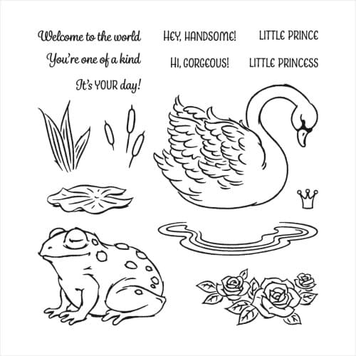 Frog Swan Rose Flower Stamps And Dies New Arrival 2021 Scrapbook Dariy Decoration Stencil Embossing Template Diy Greeting Card