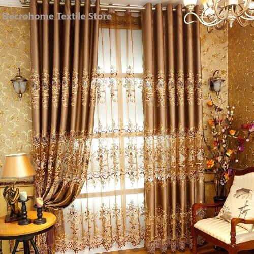 Curtain for Bedroom Living room Factory Direct Living Room Embroidered Products Luxury Curtains