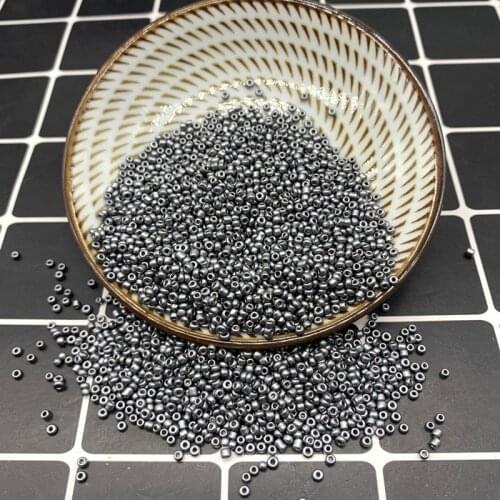New 2 3 4mm Size Glass With Seed Spacer beads Jewelry Making Fitting Gray
