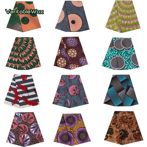 Africa Nigerian prints batik fabric real wax patchwork sewing dress craft cloth polyester cheap price high quality Ankara tissu