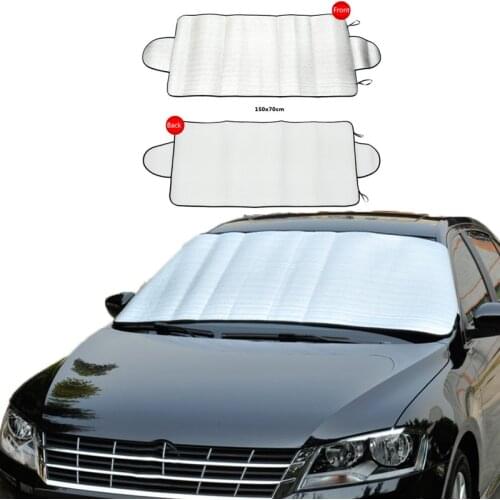 192x70cm Universal Portable Car Cover Sunscreen Windscreen Cover Heat Sun Shade Anti Snow Frost Ice Shield Dust Protector Winter