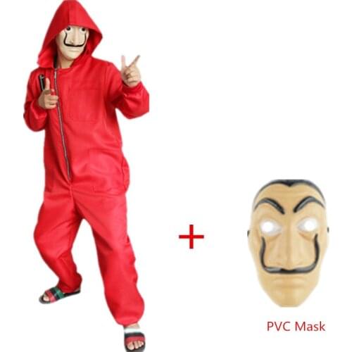 High Quality New Style Movie House of Paper La Casa De Papel Salvador Dali Mask Cosplay Costumes Party Halloween Second Season