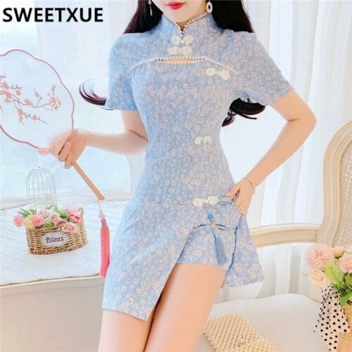 SWEETXUE Hot Fashion Summer Womens 2021 Temperament Two-Piece Set Tassel Dress + Shorts Lace Suits Casual Outfit Female