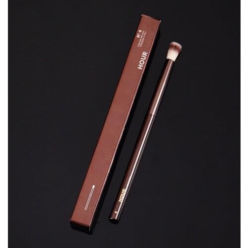 1 piece #4 Crease Makeup brushes Eye shadow Make up brush Highlighter exquisite Professional Cosmetic tool metal handle with box