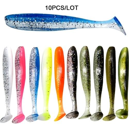10pcs/lot 7cm soft lures Fishing Lure Silicone Double Swim baits isca Artificial Carp Fishing