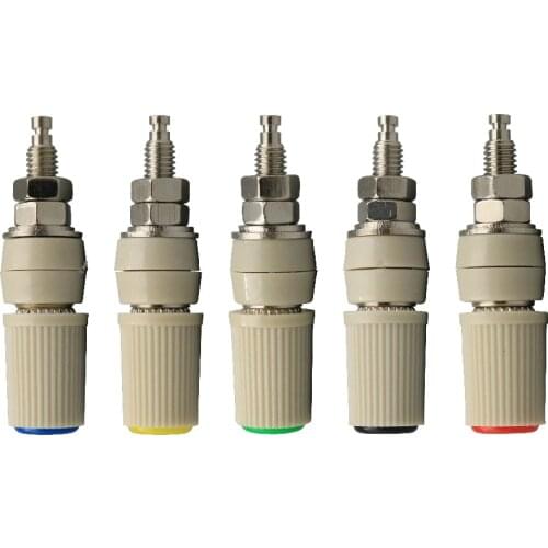 10Pcs M5 High Current Test Binding Post With 4mm Female Banana Jack