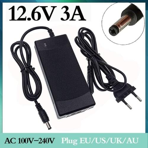 12.6V 3A Lithium Battery Charger for 3S 10.8V 11.1V 12V li-ion polymer batterry Fishing light Charger Electric drill Charger