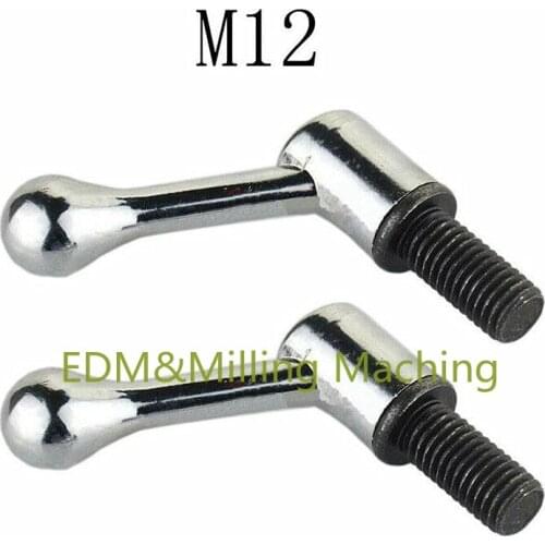 2PCS High Quality Bridgeport Milling Machine Part Table Lock Handle Bolt M12 Vertical Mill Tool DURABLE New