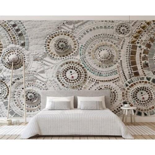 Beibehang Custom 3d wallpaper modern Fashion circle TV background wall decoration mural wall papers home decor