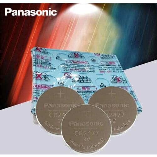 50PCS/LOT Genuine Panasonic CR2477 3V CR 2477 High Performance High Temperature Resistant Button Coin Battery Cell Batteries