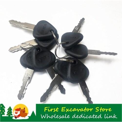For excavator parts Volvo EC55/60/140/210/240/290/360 key whole car ignition lock key open key with logo777 key high quality