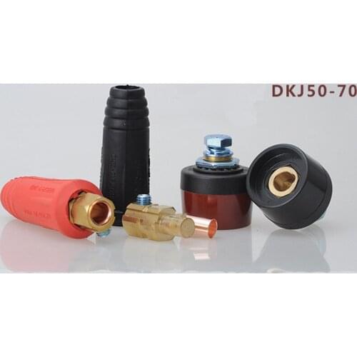 Welder accessories pure copper DK50-70 fast plug and socket connector European plug