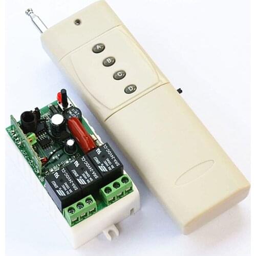 AC 220V 3CH wireless remote control switch with 3000M high power remote control lamps access control pump controller