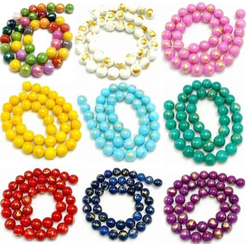 Natural Stone Jinshan Jad Beads For Jewelry Making 4 6 8 10 12mm Perles Gem Loose Beads Diy Bracelet Necklace Dropship
