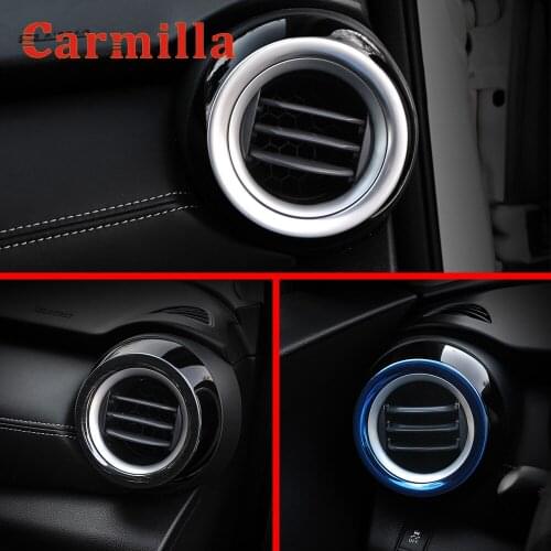 Carmilla 2Pcs/Set Car Front Air Vent Protection Cover Sticker for Nissan Kicks 2017 - 2021 Interior Air Outlet Decoration Trim