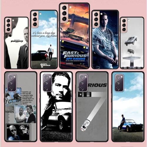 Hot Paul Walker Fast & Furious Cover for Samsung Galaxy S21 S20 FE Note 20 Ultra S10 Lite S9 Plus S8 S10e Phone Case Coque