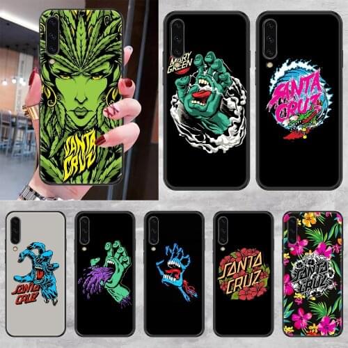Santa Cruz Skateboards Phone case For Samsung Galaxy A 3 5 7 8 10 20 21 30 40 50 51 70 71 E S 2016 2018 4G black trend funda