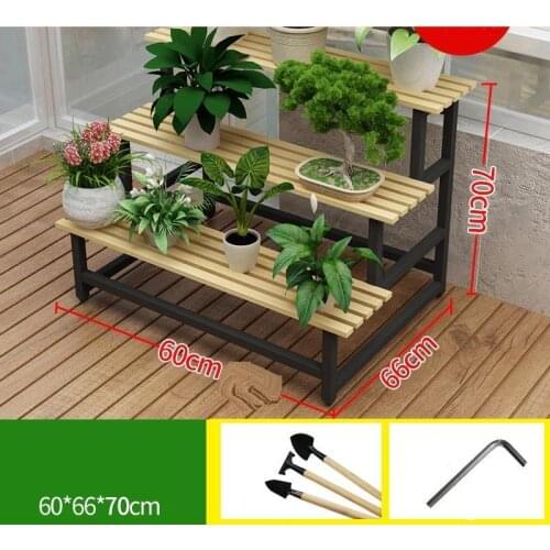 Wooden Shelves For Pot Estanteria Para Plantas Saksi Standi Terraza Stojak Na Kwiaty Plant Rack Balcony Shelf Flower Stand