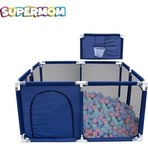 Kids Ball Pool Baby Playpen Children Ball Pool Safety Barrier Foldable Kids Football Basketball Field Playpen Fence For Child