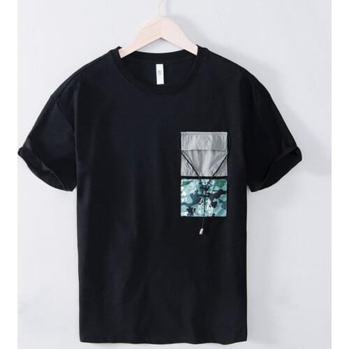 New style summer cotton t-shirt men brand round collar black t shirts for men comfortable chemise camisa tops mens clothes