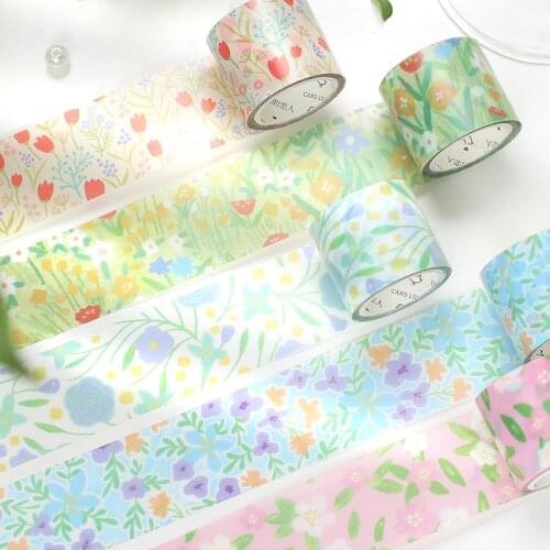 3cm wide Spring Garden Series Masking Washi Tape flower Daisy Decorative Adhesive Tape Decora Diy Scrapbooking Sticker Label