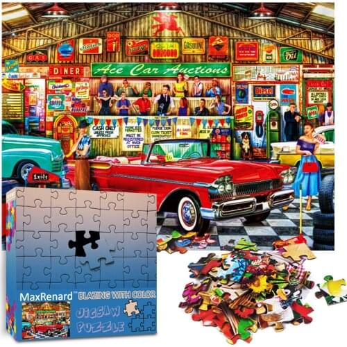 MaxRenard Carton Puzzle 550 Pieces Adult Paper Jigsaw Puzzles Educational Intellectual Decompressing Toys Games Gifts for Kids