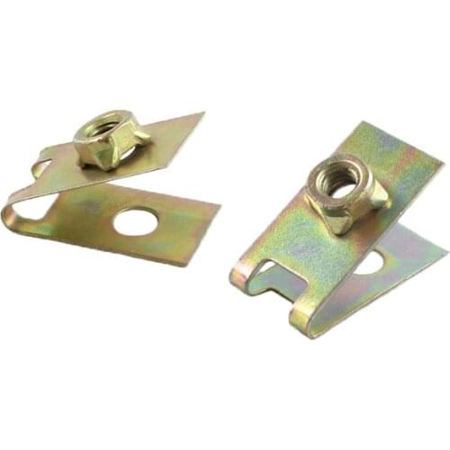 6mm Metal Clip U Type Retainer for M6 Nuts Fastener Fixed Trim Car Body Clips