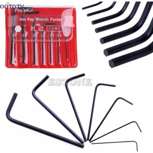 Mini Micro 0.7mm-3mm Hexagon Hex Allen Key Set Wrench Screwdriver Tool Kit 7pcs-25