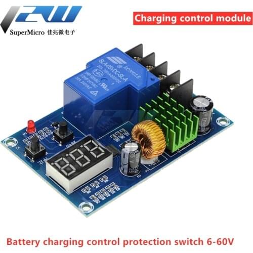XH-M604 Battery Charger Control Module, 6-60V DC Storage Lithium Battery Charge Control Switch Protection Board