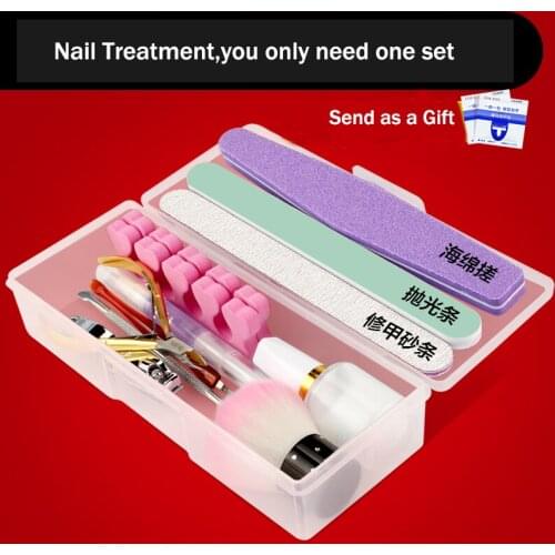 Pro 14pcs/set Nail Treatment Set Prime +Nutrition+Varnish +Soften Oil Cuticle Pushers Scissors Callus Shavers Free Shipping
