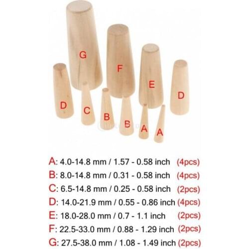 Set of 20 Assorted Soft Emergency Wood Waterproof Plugs for Boats Sailing