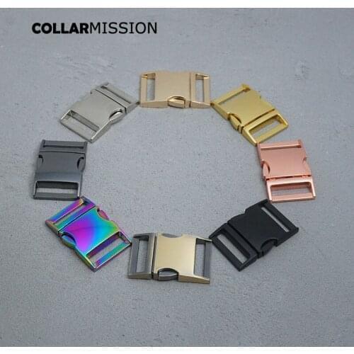 100pcs/lot Side release buckle kirsite DIY dog collars parts durable high quality retailing 30mm webbing sewing 8 kinds