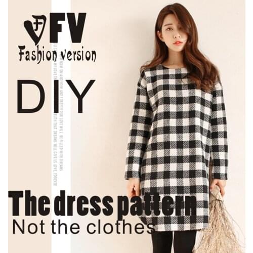 Dresses Sewing Pattern Template Cutting drawing Clothing DIY ((Not selling clothes)) BLQ- 178