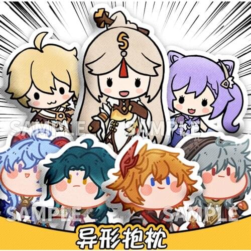 Game Genshin Impact Tartaglia Xiao Hutao Ganyu Eula Lawrence Keqing Plush Stuffed Dolls Pillow Bed Cushion Toy Cosplay Xmas Gift