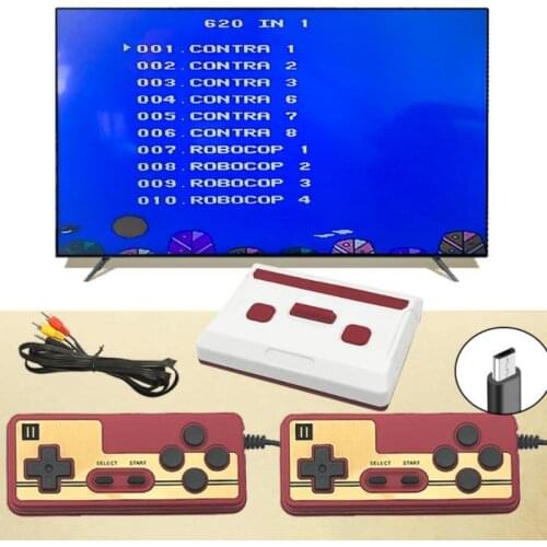 Retro Portable Mini Handheld Video Game Console Double Person 8-Bit Color Kids Color Game Player Built-in 620 Games Game Console